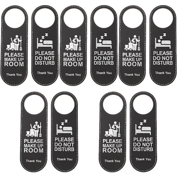 10 st Stör Ej Dörrskyltar Sminkrum Dörrskyltar Dörrhängande Skyltar För Hotell 10 st 24X8CM 10 pcs 24X8CM