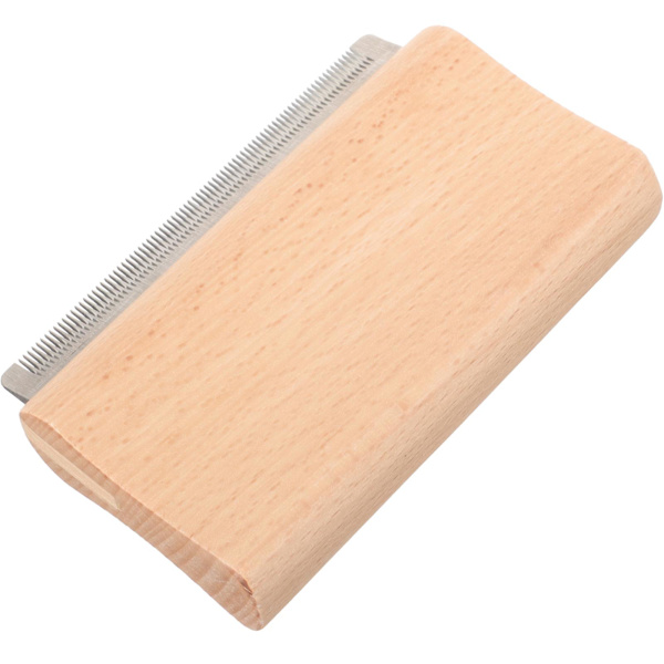Puinen Karvanpoistoharja Lemmikkieläinten Hoitoon Ammattimainen Puu- ja Metalliharja 11x7cm 11x7cm
