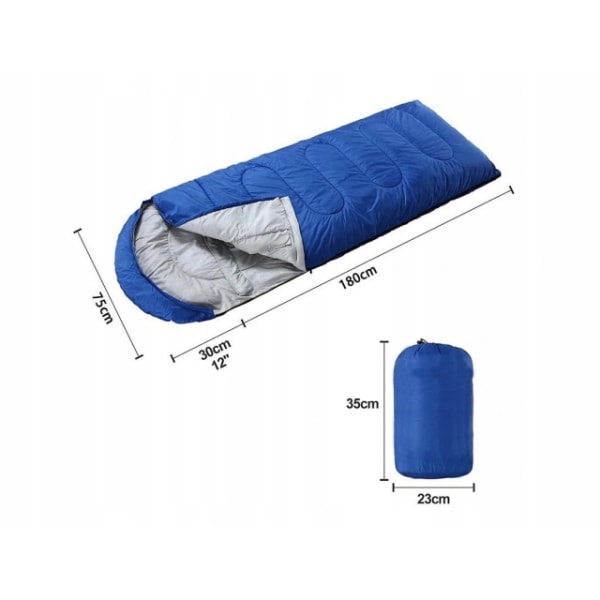 Sovepose med hette Vår, sommer, høst Utendørs Camping Nødsovepose for voksne