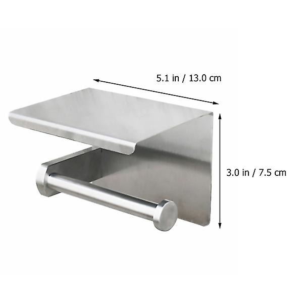 Ruostumattomasta teräksestä valmistettu wc-paperiteline, paperiteline, wc-paperitorni, wc-paperiteline, teline Holder 13*10*7.5cm