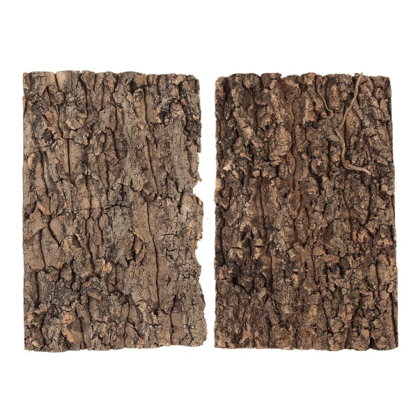 2 st Reptilträd Bark Terrarium Trä Bark Reptilplattform Reptil Bark Plattform Terrarium Dekoration 30X 30X20X2CM