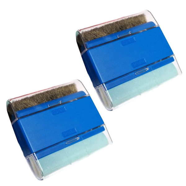 2 st Rengöringsborste Tangentbordsborste Avstoftning Tangentbordsborste Telefon Skärm Torka Blå 7,7X7X1,7CM Blue 7.7X7X1.7CM