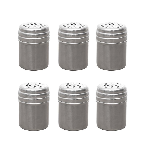 12 st Kryddburkar i Metall, Peppar, Socker, Pulver, Matlagningsverktyg, Hushåll, Utomhusgrill, MSG-Krydda Silver M