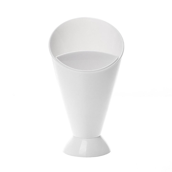 2 stk. PP Salatkop Fransk Frit Cone Dip Kopper Skåle Til Hjem Restaurant Hotel (hvid)Hvid7.6X7.6cm White 7.6X7.6cm