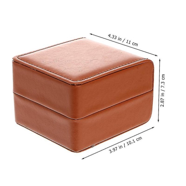 Lyxig Klockbox i PU-läder, Elegant Förvaringslåda för Armbandsur och Smycken