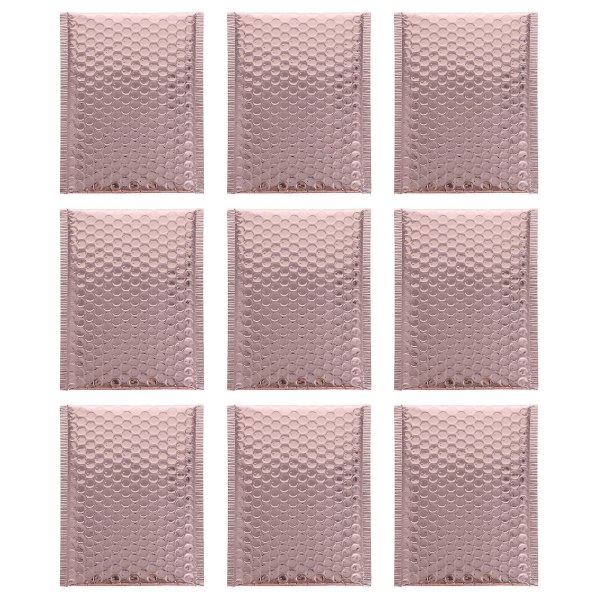 25 st Bubbelkuvert Mailingpåse Kudde Bubbelbrev Bubbles Paket Wrap Frakt Tätning Brev Golden 24X15CM
