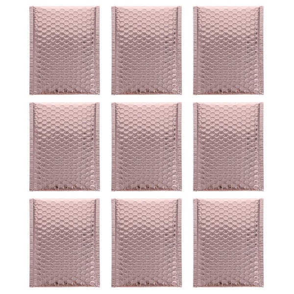 25 stk. Boblekonvolutter Posttaske Pude Boble Postpakker Boblepakning Wrap Forsendelse Tætning Postmand Golden 24X15CM