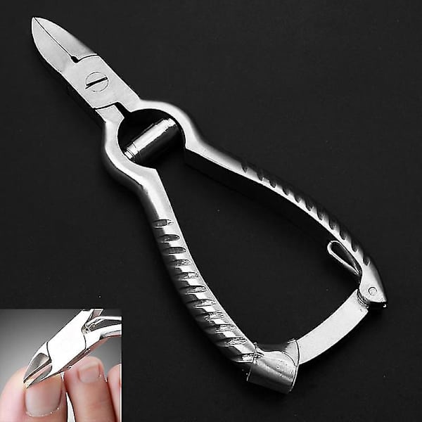Finger Tåneglklipper Rustfrit Stål Pedicure Saks Tånegle Korrektor Indgroede Negle Pleje (1 stk)