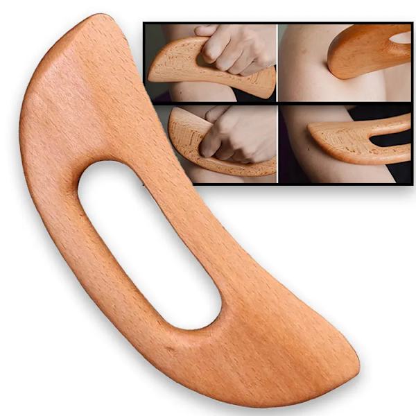 Scienlodic Gua Sha -hierontakirjain työkalu kahvalla (hartsi) Suurempi Guasha -raaputusväline selän, kaulan, kasvojen, jalkojen hierontaan, imusolmukkeille