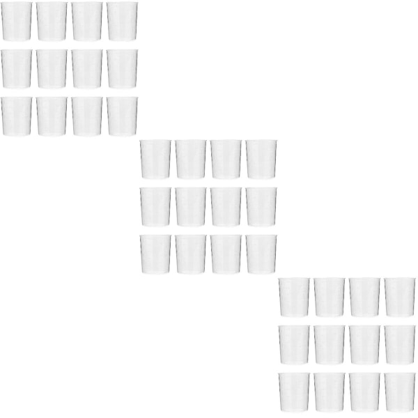 120 st 100 ml Graderade Mätkoppar Vätskemätkoppssats För Laboratorium 120 st 6,5 x 4,5 cm 120 pcs 6.5X4.5CM