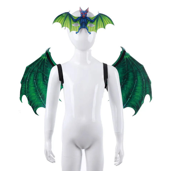 Halloween-drakvingar Kostym Cosplay Lekkläder Klä upp sig Ving Fantasifest Rekvisita Tillbehör för Vuxna och Barn