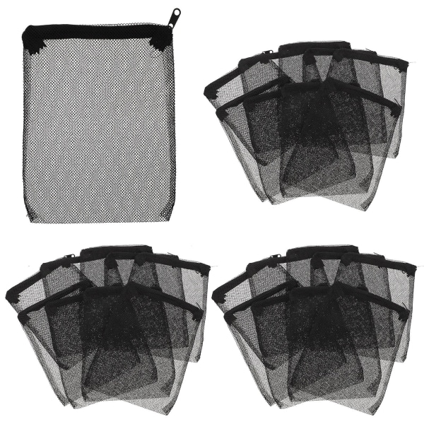 20 stk Akvarium Filterposer Filternettposer Filterposer For Akvarium Fiske Tank Filterposer Svart 20x14 Black 20x14cm