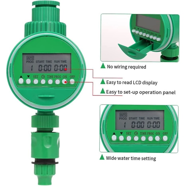 Automatisk bevattningstimer, krantimer, trädgårdsbevattningstimer, sannolika kran, 3/4 1/2 automatisk kran, styrenhet för trädgårdsbevattningssystem