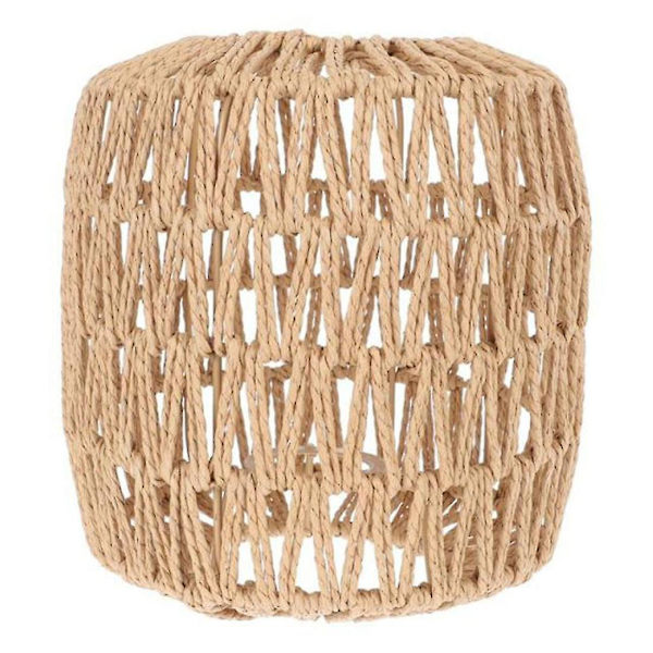 Kunstflettet Rattan Lampskærm Håndvævet Lysekrone Lampskærm