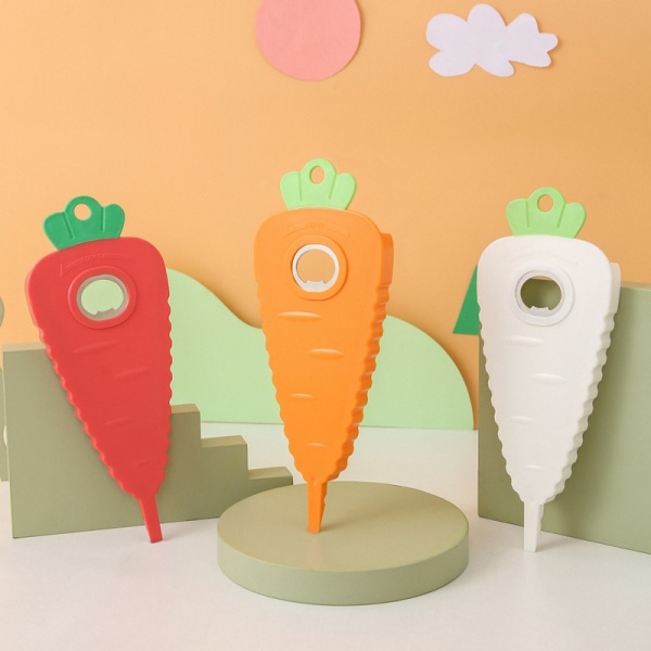 Flasköppnare Enkel Ölflaska Soda Flaska Köksredskap Morotsformad Handhållen Dryck Hemgadgets Multifunktionell 3-pack