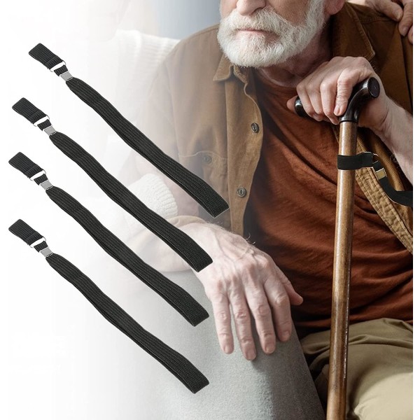 Spadserstokke håndledsstropper Håndledsløkke til spadserestavstilbehør Rem Sort spadserestokstrop Håndledsløkkestrop Armbånd til spadserestav (3 stk,