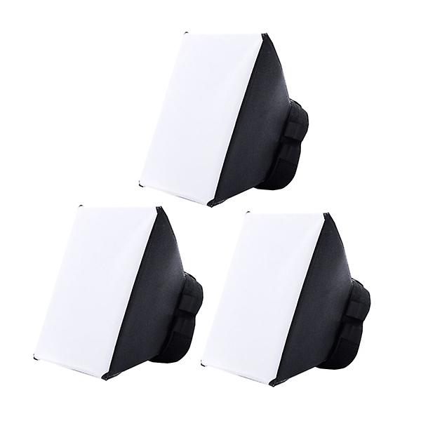 3 stk Kamera Diffuser Softbox Kamera Blits Diffuser Softbox Dslr Tilbehør 10X13cm 10X13cm