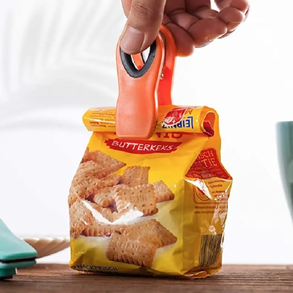 Allround Magnetiska Klämmor - Chipklämmor, Påsklämmor, Matklämmor, Kylskåpsmagneter för Bröd, Snacks och Matpåsar (Paket med 12)