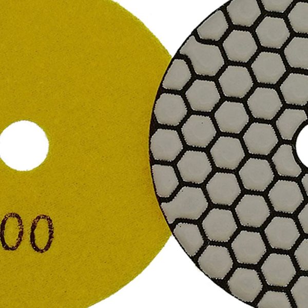 7 stk. Diamantpoleringsskiver 4 tommer / 100 mm Tør Diamantpoleringspuder til Marmor Granit Sten Beton (#100)