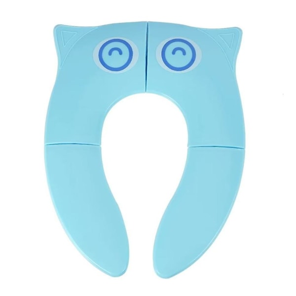 Päivitä kokoontaitettava potta-wc-harjoittelu cover baby wc harjoitusistuinpäällinen liukumattomilla silikonityynyillä (1 kpl, sininen)