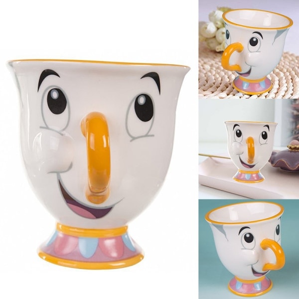 Söt Djur Tekanna Mrs Potts Chip Tekanna Keramik Mugg Julgåvor
