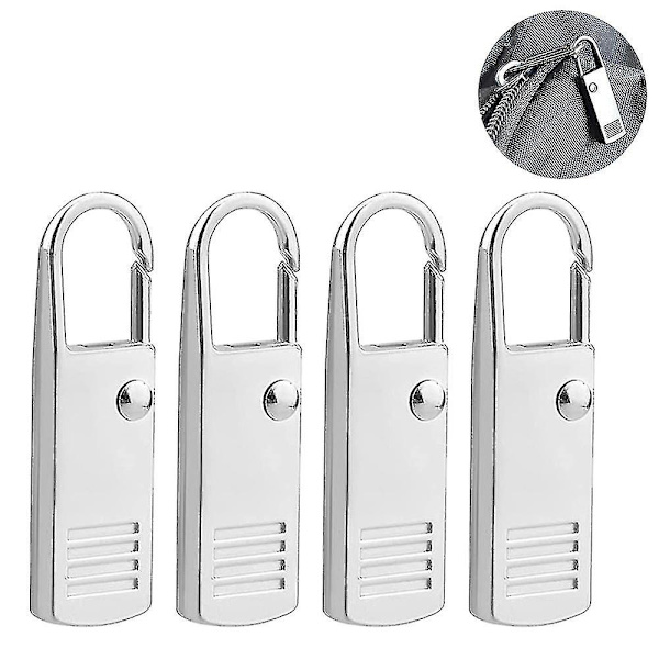 4-pack Dragkedjekläppar Ersättning Bagage Dragkedjekläppar Förläng Ryggsäck Dragkedjekläppar Handtag Reparationshållare
