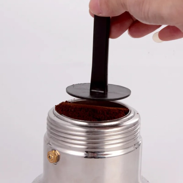 2 I 1 Espresso Stativ Kaffeske Kaffe & Te Tilbehør 10g Måletampeske Kaffetamper Sort