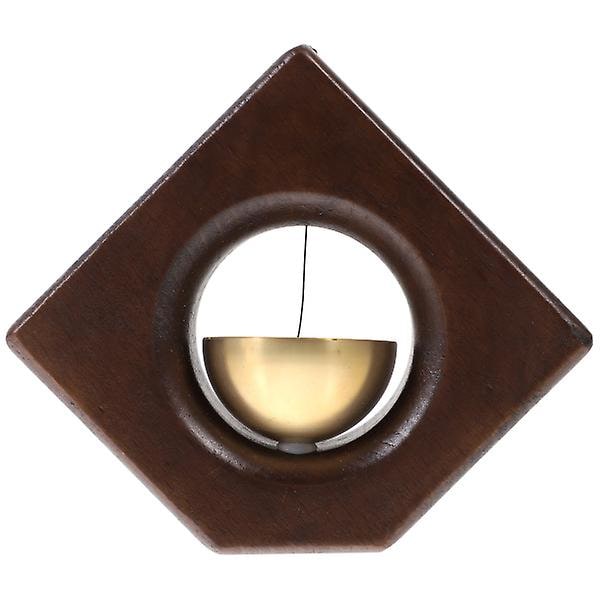 Utomhus Dekoration Farmhouse Dörrklocka Fönster Träklocka Klockspel Utomhus Magnetisk Butiksägare Brun 11.1x9. Brown 11.1x9.5cm