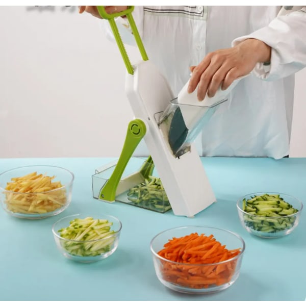 Slicer, Upprätt Grönsaks- och Potatisskärare, Tjockleksjusterare för Snabb Matlagning i Köket