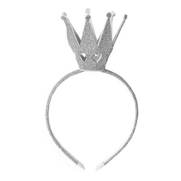 Fairy Girls Kiiltävä Kruunu Päännauha Prinsessa Tyttö Kruunu Päännauha Taaperolle Tytölle Naisille Syntymäpäivä Hääpuku Juhla Hiusten Asusteet Hopea Silver