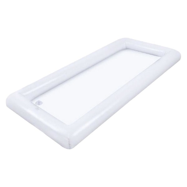 Brettspillbord, Serveringsbar, Buffetbrett, Server, Oppblåsbar Isbuffet, Oppblåsbar Bord White 135X65CM