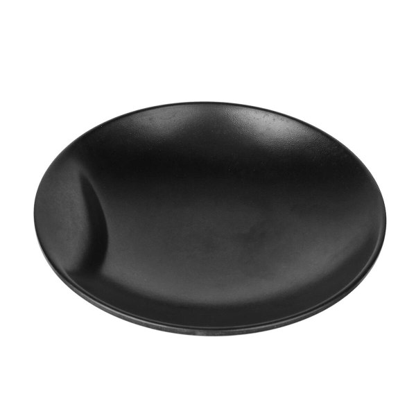 Imitation Porcelain Round Plates Melamine Dinner Plate Noodles Rice Dishes Dinnerware For Restaurant Home (a7909)Black23X3.5cm