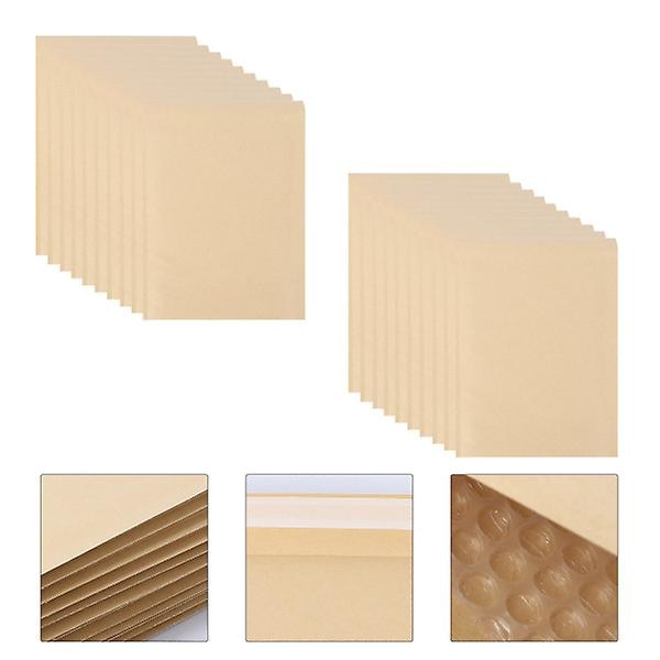 Kraft Boblekonvolutter Polstrede Konvolutter Kraft Boblefôret Selvforseglende Konvolutter Pose 25stk 29x35cm 25pcs 29x35cm