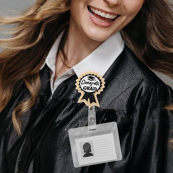 3 stk. Sygeplejerskegaver Diplom Skole Kandidat Brocher Grad Broche Nål Graduation Cap Lapel Nål Badge Rulle Alligator Klip 8,5CM 8.5CM