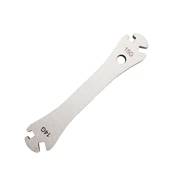 1 stk Hjul Eger Nøgle Cykel Rustfrit Stål Nøgle Reparationsværktøj Sølv 9X1.75X0.38CM Silver 9X1.75X0.38CM