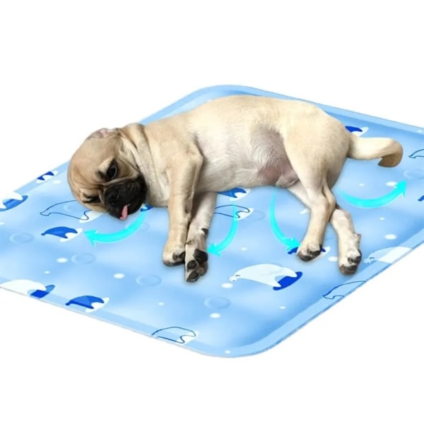 The Pet Shop Hundkylmatta, tryckaktiverad kylmatta för hundar och katter, storlek för medelstora husdjur (18-39 lb.) - Ej