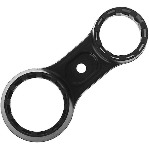 Cykelnøgle Forgaffel Mountainbike Reparationsværktøj, Dobbelthovedet Forgaffel Reparationsnøgle Cykelnøgle (1 stk, Sort)