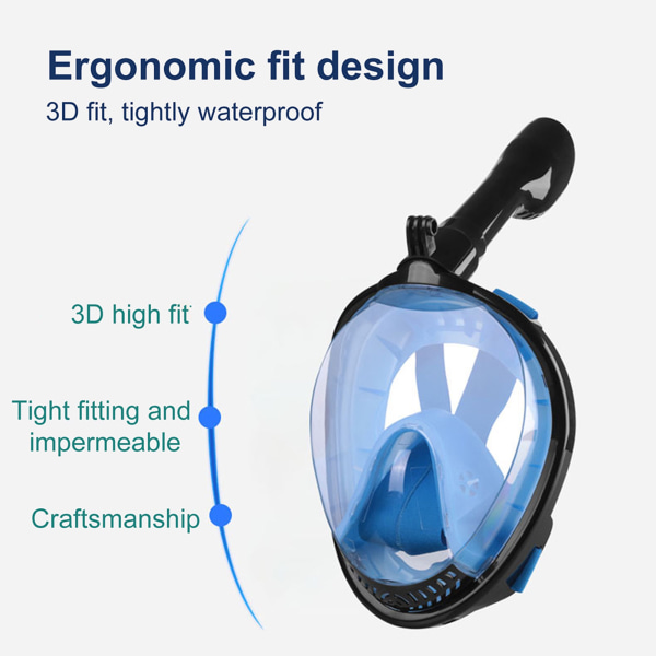 Kids Full Face Diving Mask Snorkeling Mask Adult Diving Set