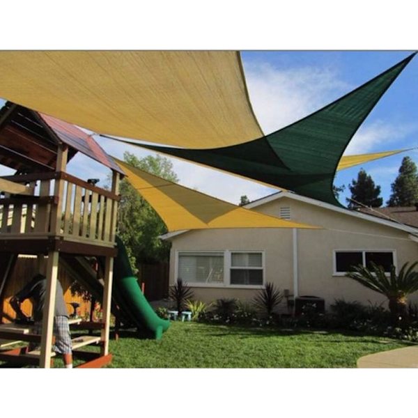 Solsegel Markis Triangel Solskydd Anti-UV Trädgård Markis Uterestaurang Regnskydd Lila 2 * 2 * 2m