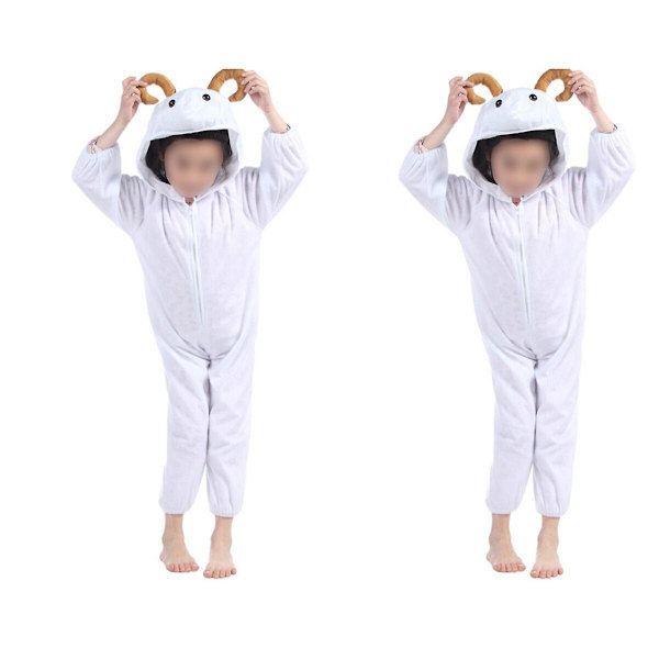 3 kpl Lasten Vuohin Puku Lapset Eläinpukut Halloween Cosplay Esitys - Koko M Korkeudelle 2pcs M