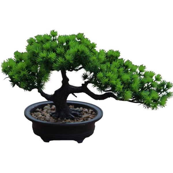Kunstig bonsai træ falsk plante pottedekoration kunstige hjemmeplanter fyrretræ bonsai plante til boligdekoration Display