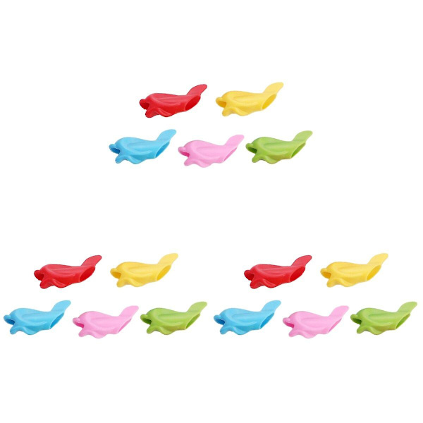 150 stk Delfin Silikon Skrive Treningsenheter Universal Skrivegrep Holdningskorrigerende Hjelpemidler For 150 pcs