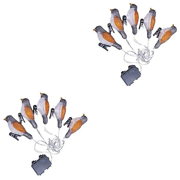 3 stk Livaktige Fugleformede LED-lamper Utendørs Vanntette Landskapslysstreng 2 stk 200X8X5.2CM 2 pcs 200X8X5.2CM