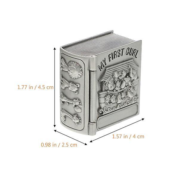 2 stk. Mindeæsker Børns Første Tabte Mælketænder Organizer Baby Tænder Beholder Baby Tænder Opbevaring Silver 4.5X4CM