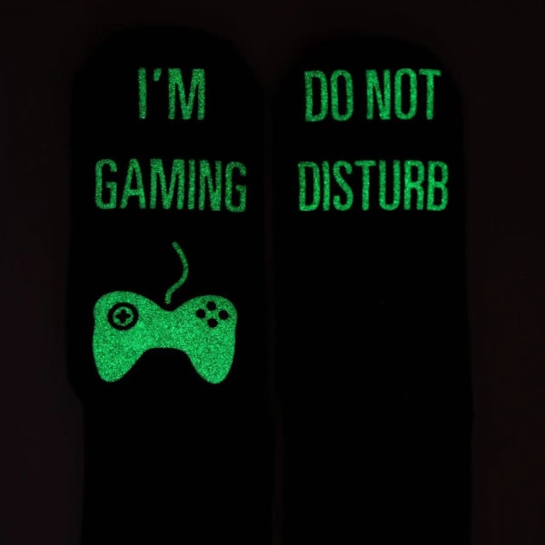 3 par Do Not Disturb I'm Gaming Sokker til Mænd, Fødselsdagsgaver til Ham, Sjove Sokker til Fædre til Drenge, Kæreste, Mand