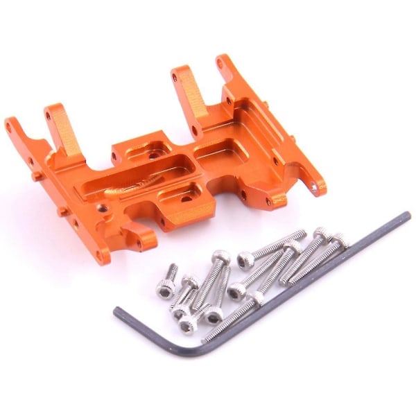 Yhteensopiva Axial Scx24 90081 1/24 Rc Crawler -auton kanssa, Metallivaihteiston kiinnityslevy, Vaihteiston pidike, Liukulauta U