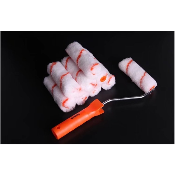 Dekorationsverktyg väggborste liten rollerborste (4 tum rollerborste set)