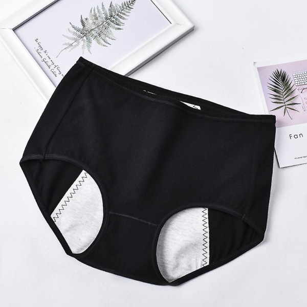 3 stk. Kvinders Bomuldsmenstruationsunderbukser Åndbare Menstruationstrusser XL XL