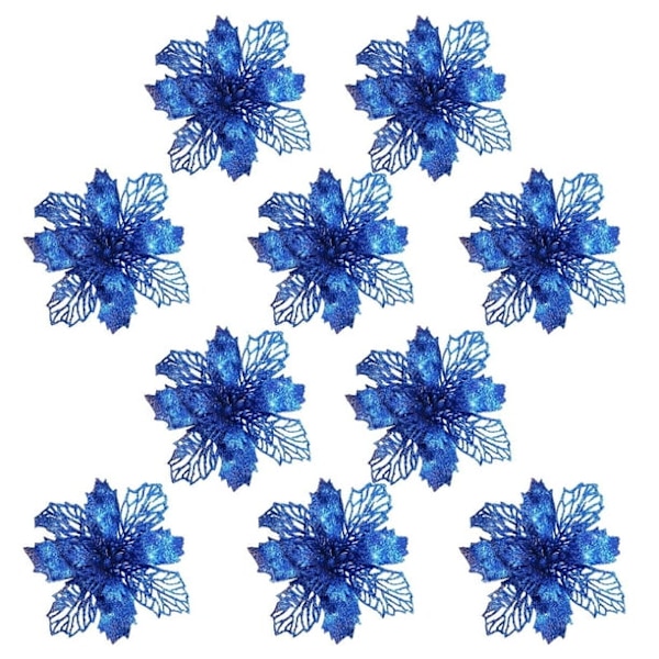 Juldekorationer Julgranspynt Julsimuleringsblomma Julpynt 5 st Julgåvor
