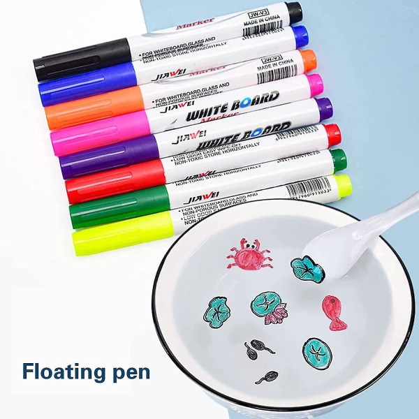 12-värinen maaginen vesimaalauskynä, pyyhittävät Doodle-vedellä kelluvat kynät set